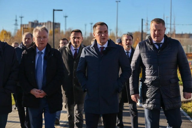 В Северодвинске с участием губернатора открыли парк отдыха у Театрального озера